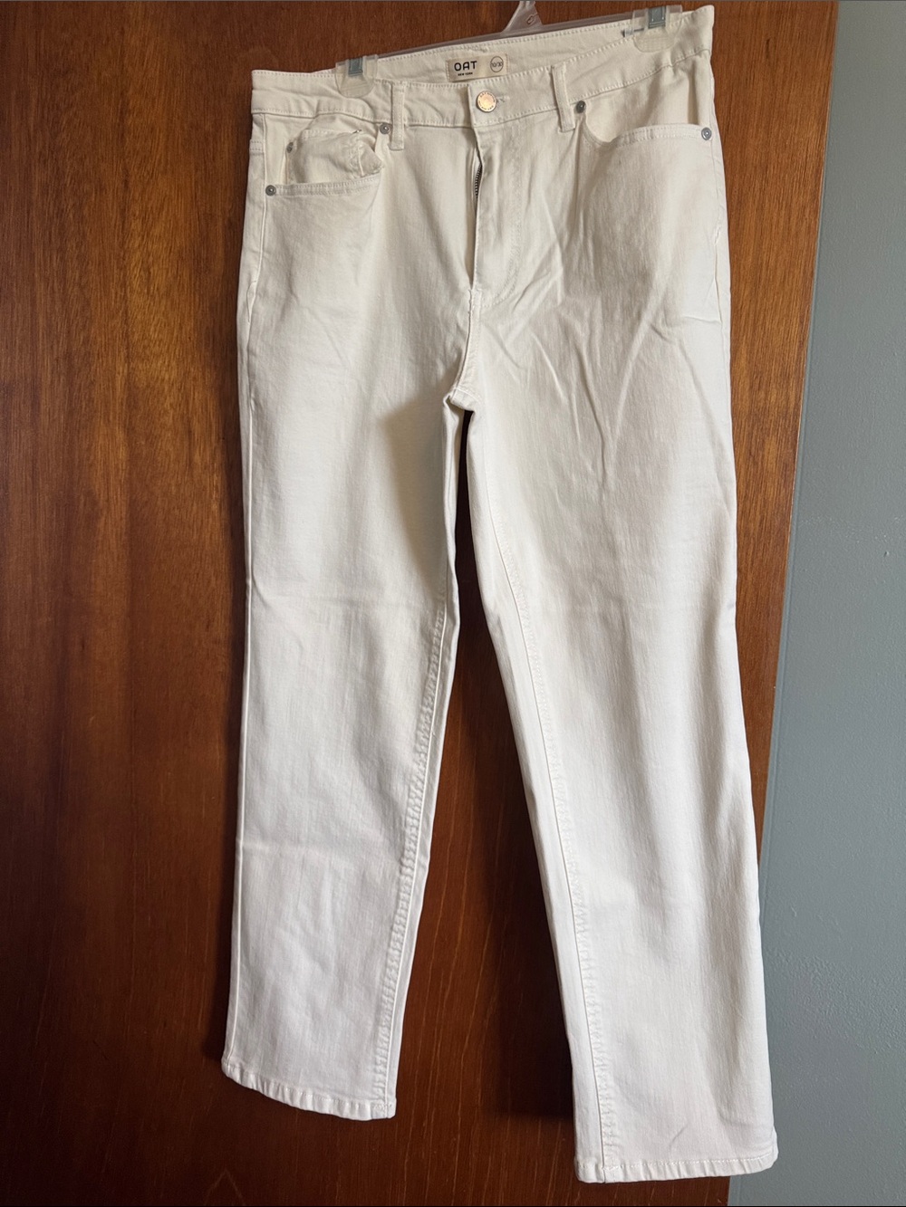 Oat New York Slim Straight White Men's Jeans